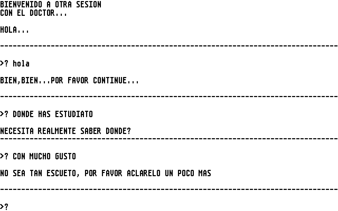 Sicologo atari screenshot